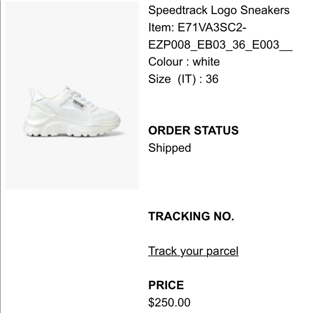 Versace Speedtrack logo Sneaker